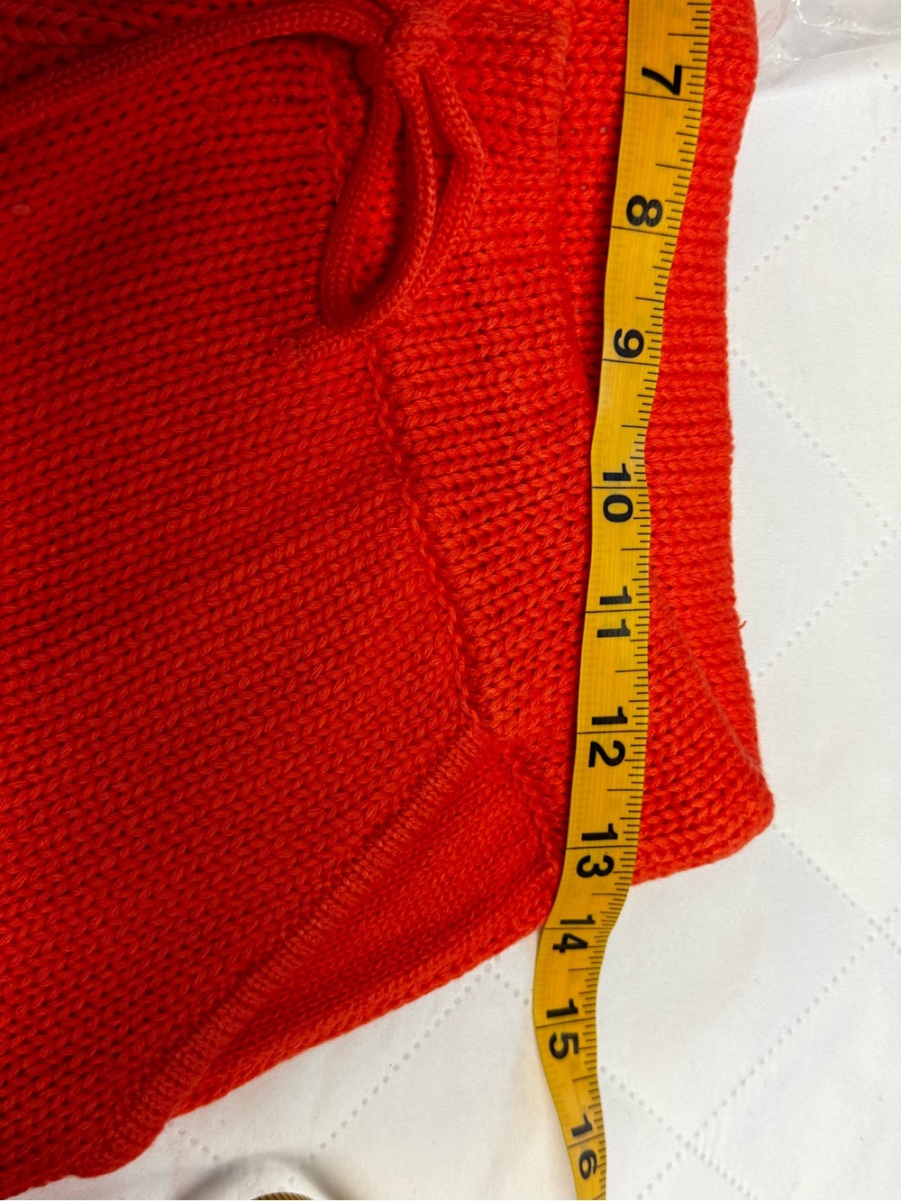 525 America Orange Knit Drawstring Shorts XS NWT Cozy Lounge Pockets - Picture 9 of 9